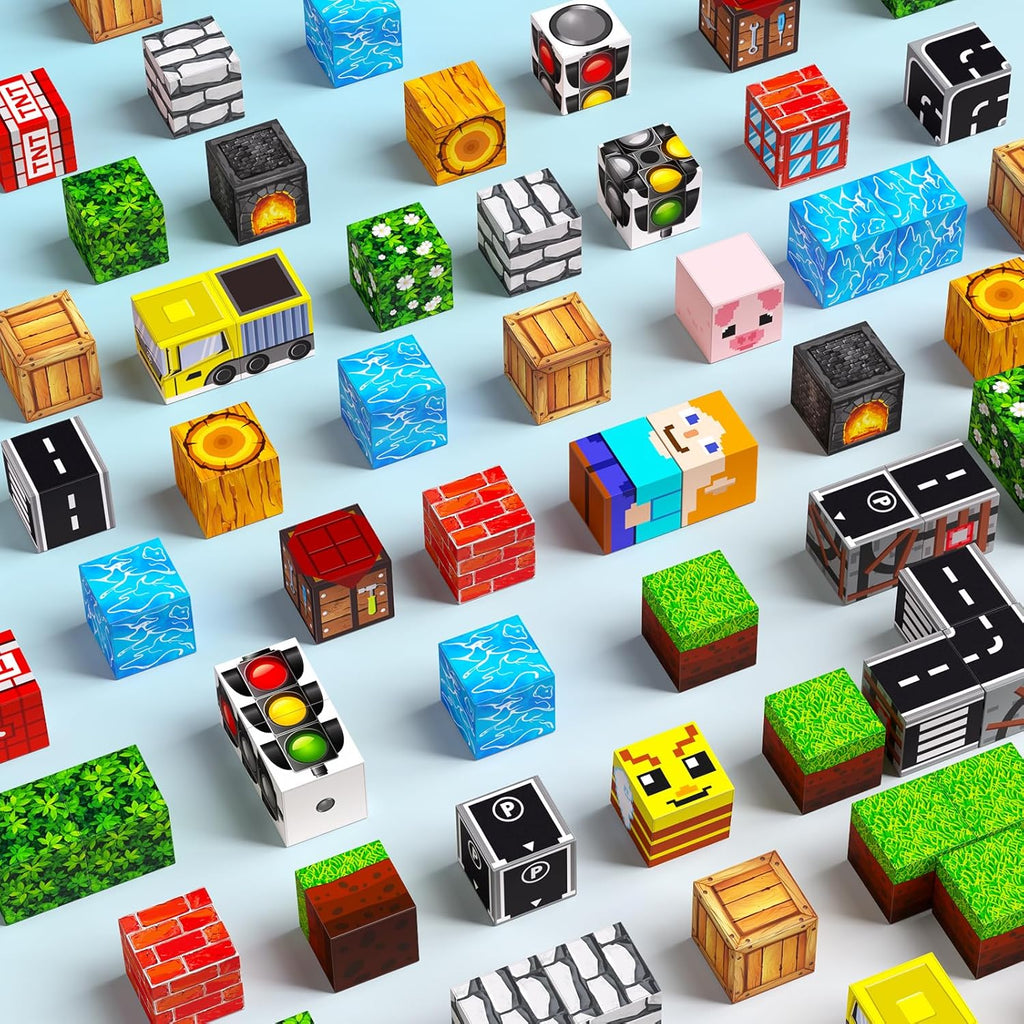 100PCS Magnetic Blocks Set for Kids Ages 3+