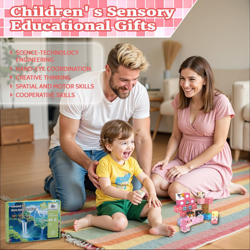 Magnetic Blocks, 48PCS Magnetic Tiles Building Blocks